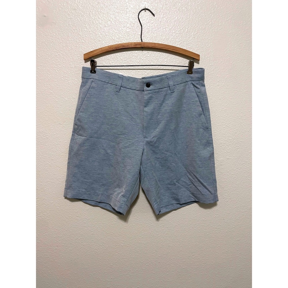 Callaway Golf Shorts Mens 34 Light Blue Excellent Heathered Stretch Performance